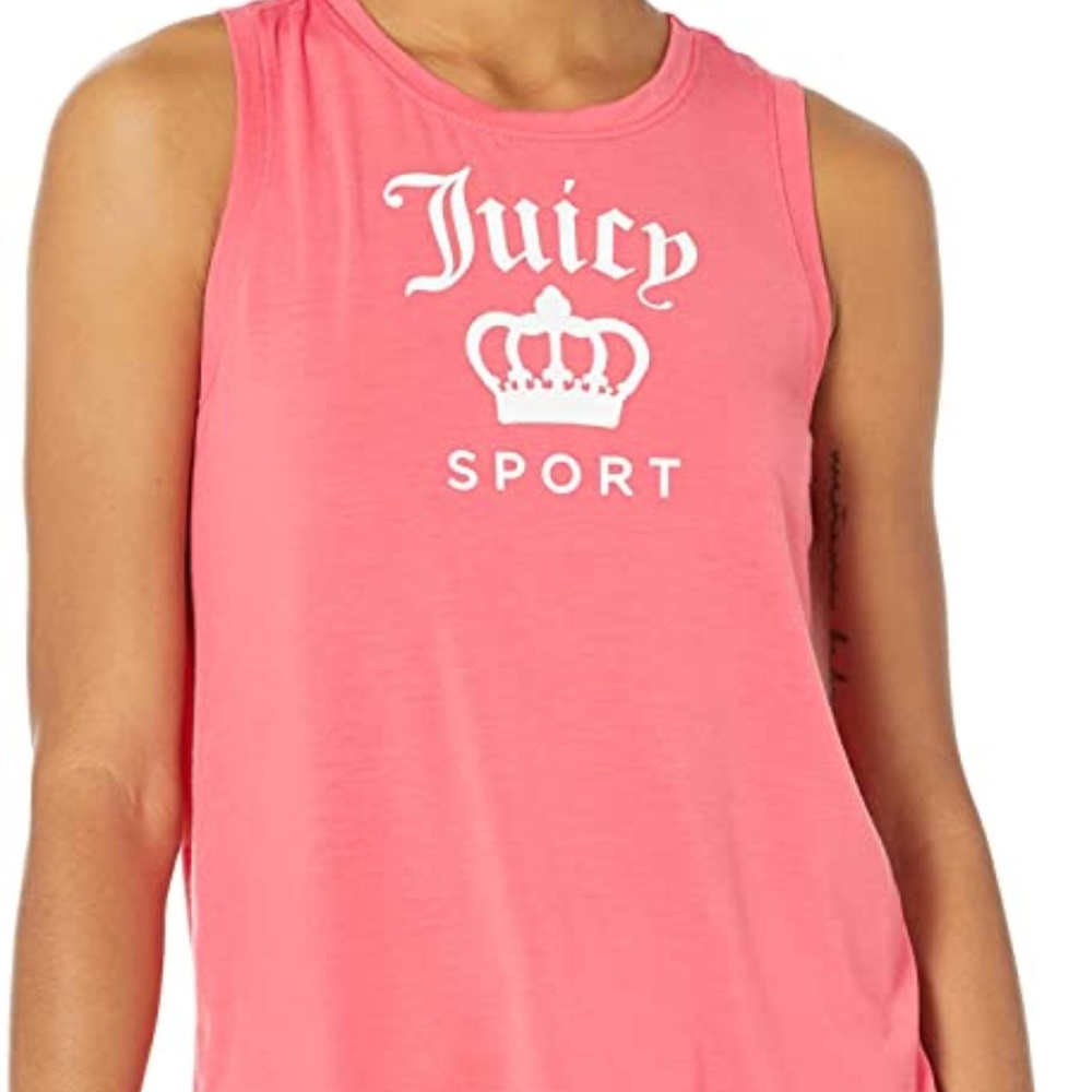 🆕 Juicy Couture Sport Sleeveless logo tank, coral